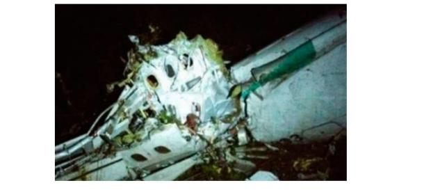 Imagens do avião acidentado da Chape Imagens do avião acidentado da Chape