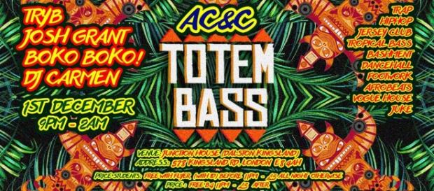 The Totem Bass/ AC&C offical flyer The Totem Bass/ AC&C offical flyer