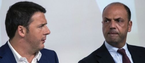 Il Premier Matteo Renzi ed il ministro degli Interni Angelino Alfano.
