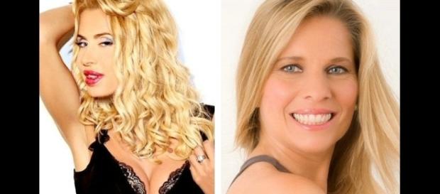 Gf Vip: Valeria Marini e Laura Freddi. Gf Vip: Valeria Marini e Laura Freddi.