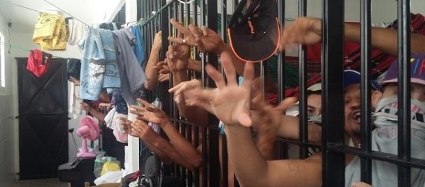 Preso é assassinado por colegas de cela, que escreveram uma manifestação no corpo da vítima. Preso é assassinado por colegas de cela, que escreveram uma manifestação no corpo da vítima.