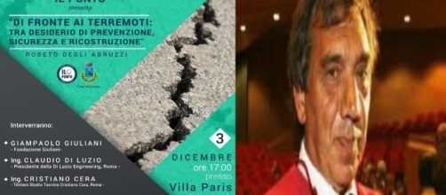 Convegno sul terremoto: 'Di fronte ai terremoti: tra desiderio di prevenzione, sicurezza e ricostruzione' - Tito di Persio