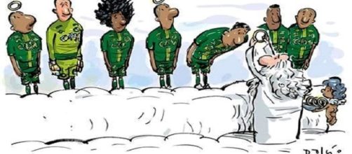 Gli eroi del Chapecoense visti sulla rete