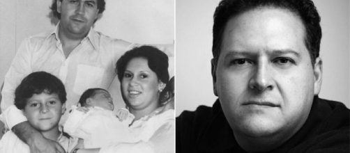 Pablo Escobar con moglie e figli a sinistra, a destra Juan P. Escobar - nypost.com