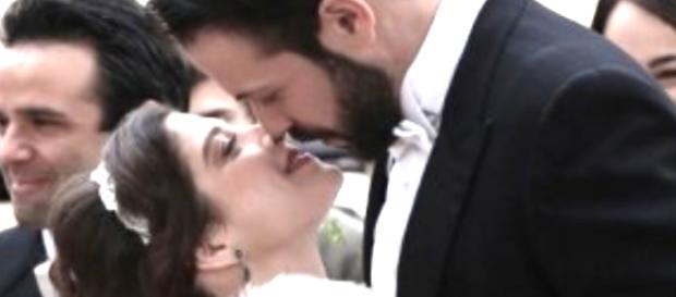 Candela e Severo il giorno del loro matrimonio. Candela e Severo il giorno del loro matrimonio.