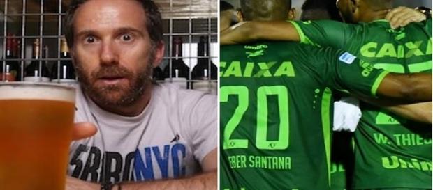 Comediante exagera em brincar com acidente Comediante exagera em brincar com acidente