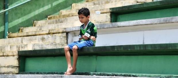 Pequeño hincha del Chapecoense, desolado por la tragedia Pequeño hincha del Chapecoense, desolado por la tragedia