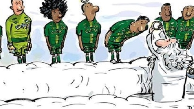 Gli eroi del Chapecoense visti sulla rete