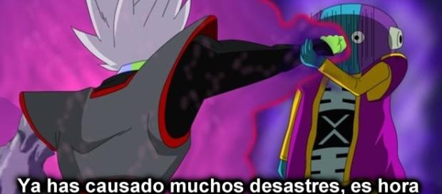 El rey de los 12 universos contra Zamasu El rey de los 12 universos contra Zamasu