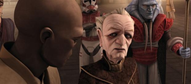 Mace Windu y canciller Palpatine. Clone Wars Mace Windu y canciller Palpatine. Clone Wars