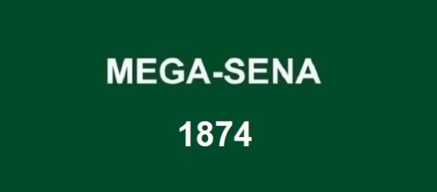 Sorteio de terça-feira, dia 8; resultado da Mega-Sena 1874 Sorteio de terça-feira, dia 8; resultado da Mega-Sena 1874
