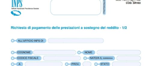 Modello di pagamento inps sr 163