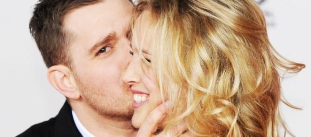 Michael Buble e sua moglie in foto Michael Buble e sua moglie in foto