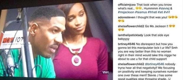 Stevie J and Ms. Jackson posted to her Instagram account Stevie J and Ms. Jackson posted to her Instagram account