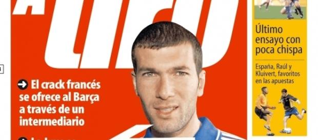 Zidane, una más de las portadas fallidas Zidane, una más de las portadas fallidas