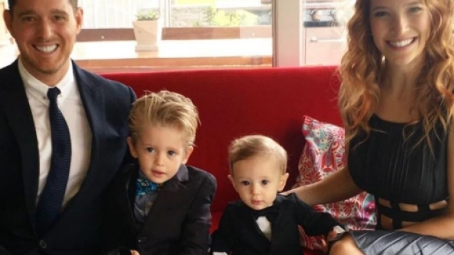 La famiglia del cantante al completo.