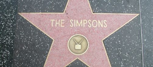 I Simpson sulla Hollywood Walk o Fame.