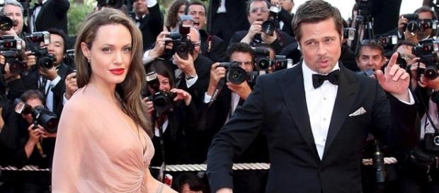 Brad Pitt e Angelina Jolie alla Mosta del Cinema Brad Pitt e Angelina Jolie alla Mosta del Cinema