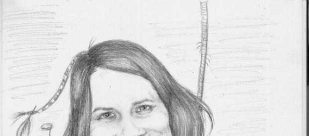 Caricatura Sabinei Laiber realizata de Madalina Vasile Caricatura Sabinei Laiber realizata de Madalina Vasile