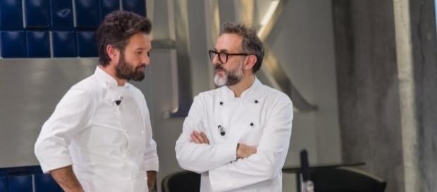 Carlo Cracco e Massimo Bottura a Hell's Kitchen Carlo Cracco e Massimo Bottura a Hell's Kitchen
