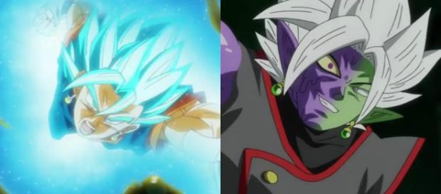 Vegetto pelea contra la fusión Zamasu Vegetto pelea contra la fusión Zamasu
