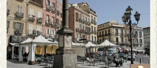 Giuseppe Aru, nella foto piccola in basso a destra, è stato arrestato in piazza Yenne dalla Polizia.