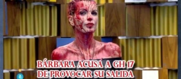 Bárbara acusa al programa de ayudar en su salida Bárbara acusa al programa de ayudar en su salida