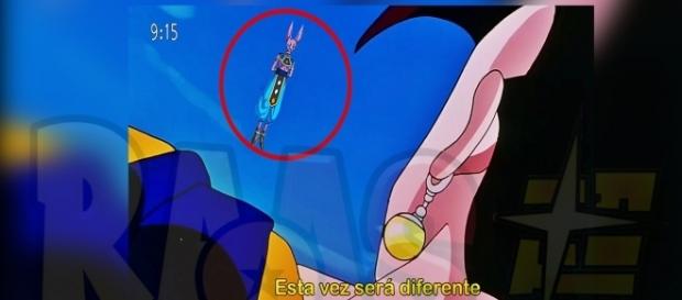 Bills y Vegetto frente a frente. Bills y Vegetto frente a frente.
