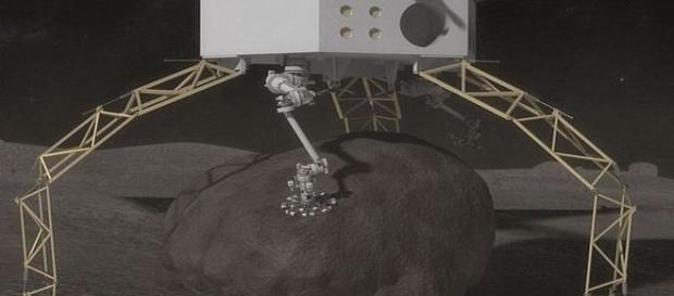 NASA libera maquete do artefato que também poderá recolher material do asteroide (NASA) NASA libera maquete do artefato que também poderá recolher material do asteroide (NASA)