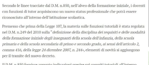 Una figura di riferimento e fondamentale durante tutto l'iter formativo è la figura del tutor.