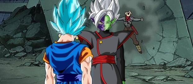 imagen referencial del combate entre ambas fusiones imagen referencial del combate entre ambas fusiones