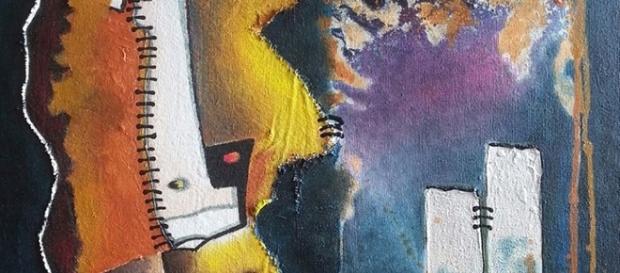 Une toile représentative d'Eliane Monique Une toile représentative d'Eliane Monique