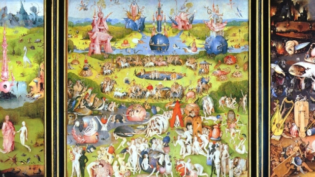 Il Surriscaldamento Globale e Il Giardino delle delizie, un trittico olio su tavola di Hieronymus Bosch, (1480-90)