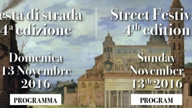 la locandina della 4 festa di strada di Via San Martino ai Monti