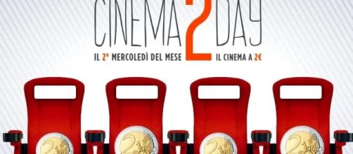 Cinema 2 Day: ogni secondo mercoledì del mese i film a 2 euro