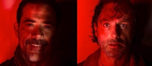 Immagine: Negan e Rick di The Walking Dead.