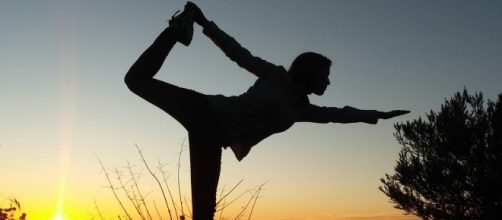 Una posizione yoga impegnativa