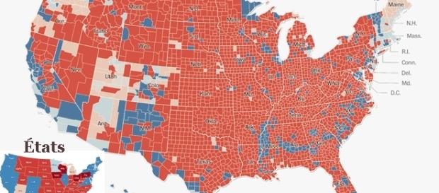 L'Amérique rurale a fortement avantagé Trump ; Clinton sera peut-être déclarée gagnante en nombre de suffrages L'Amérique rurale a fortement avantagé Trump ; Clinton sera peut-être déclarée gagnante en nombre de suffrages