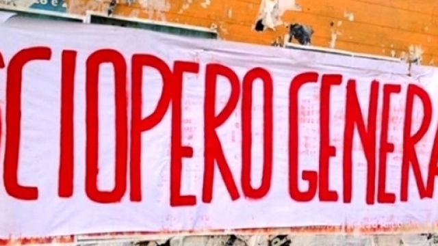 Sciopero generale venerdì 25 novembre 2016
