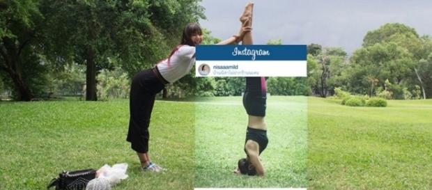 Aquela foto tirada em um momento de exercícios para ficar com o corpo perfeito Aquela foto tirada em um momento de exercícios para ficar com o corpo perfeito