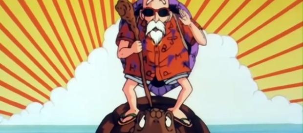MutenRoshi subido en su Tortuga MutenRoshi subido en su Tortuga