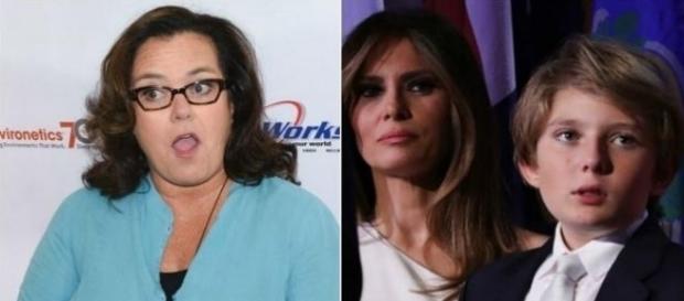 Rosie O'Donnell and the Trumps, via Twitter Rosie O'Donnell and the Trumps, via Twitter