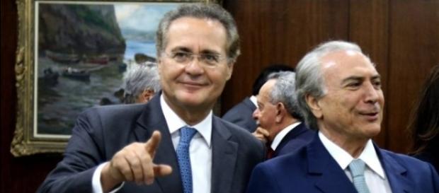 Renan Calheiros e Michel Temer juntos mais uma vez Renan Calheiros e Michel Temer juntos mais uma vez