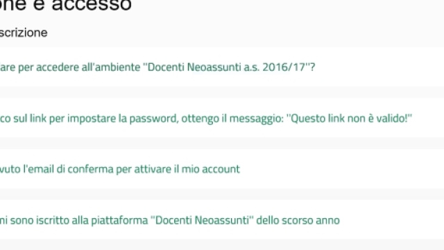 come risolvere i problemi di accesso su Indire