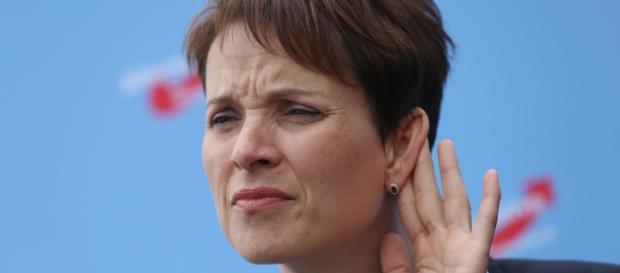 A líder do partido, Frauke Petry A líder do partido, Frauke Petry