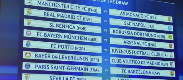 Confrontos das oitavas de final da Liga dos Campeões Confrontos das oitavas de final da Liga dos Campeões