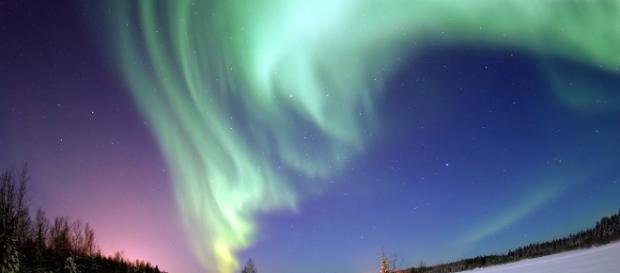 Espetáculo da aurora boreal no Alasca Espetáculo da aurora boreal no Alasca