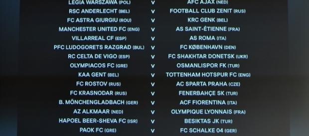 Los emparejamientos de los 16 avos de Europa League Los emparejamientos de los 16 avos de Europa League