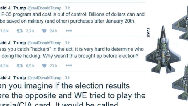 Après l'Air Force One, Donald Trump critique les coûts des F-35. Va-t-il faire acheter un Airbus et des Rafale ?