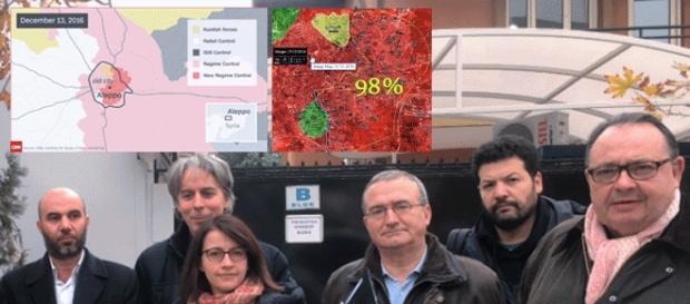 De g. à d., Cécile Duflot, Mariton et Mennucci (et les cartes actualisés d'Alep à la mi-journée du 13 déc. 2016) De g. à d., Cécile Duflot, Mariton et Mennucci (et les cartes actualisés d'Alep à la mi-journée du 13 déc. 2016)